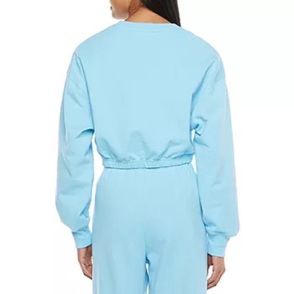 NWT Arizona Fleece Capsule Crew Neck Long Sleeve Sweatshirt - Sky Blue - Size M - Picture 2 of 9